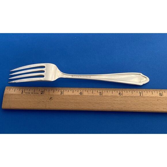 National Silver Company AA 7 1/2” Dinner Forks Flatware Set of 7 Vintage - Picture 13 of 15